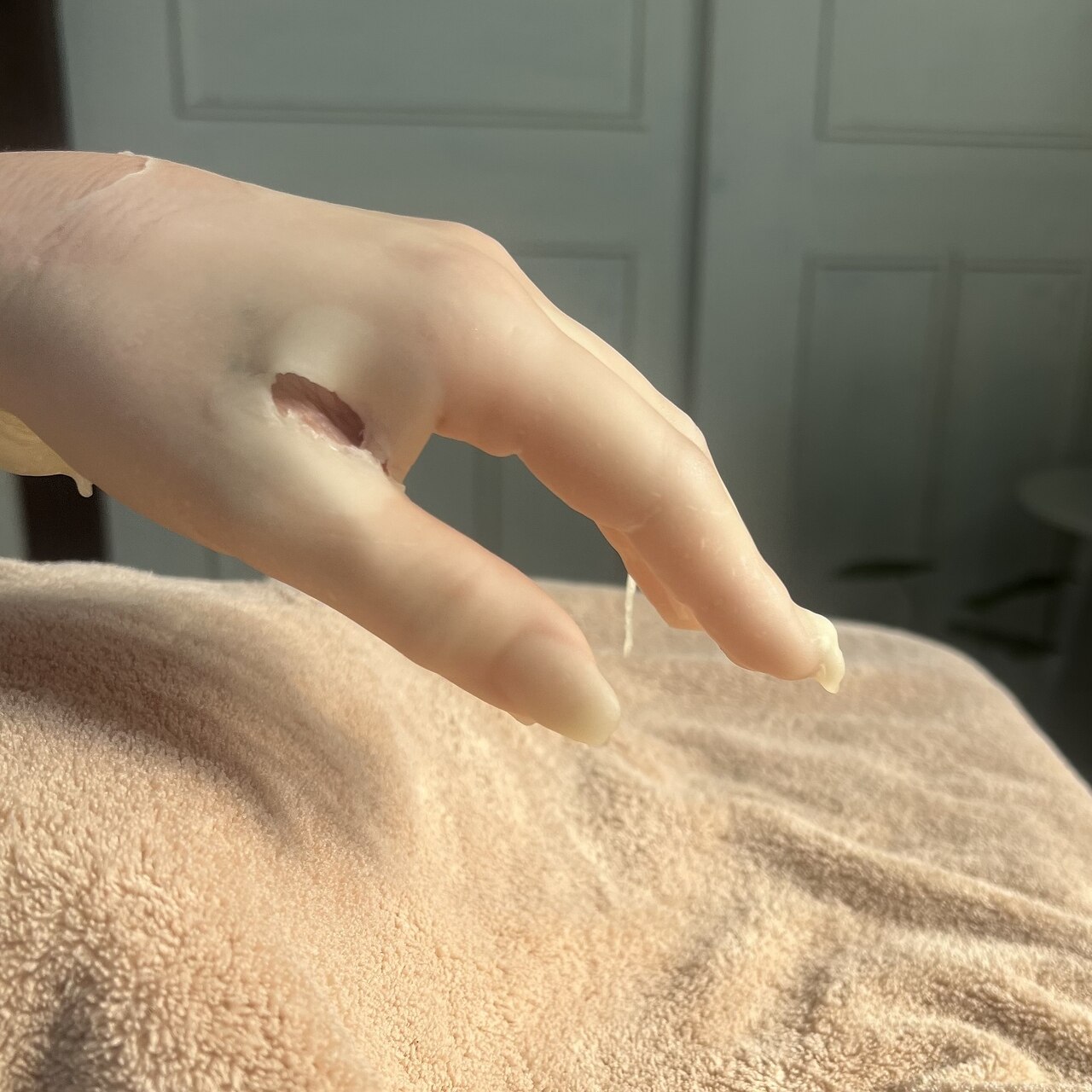 パラフィンパックの施術